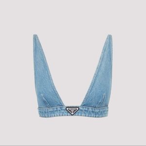 Prada denim bra top